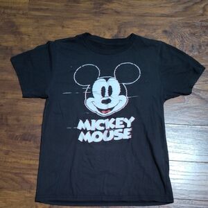 Mickey Mouse Black Kids T-Shirt